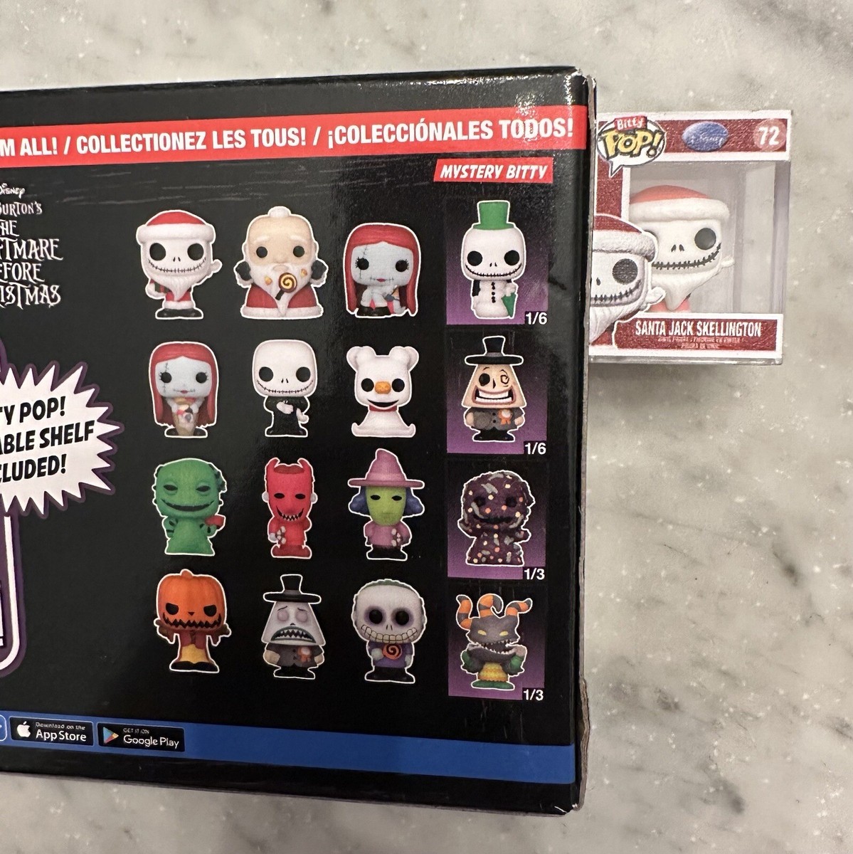 Funko Bitty Pop NBC The Nightmare Before Christmas- 72 Santa Jack