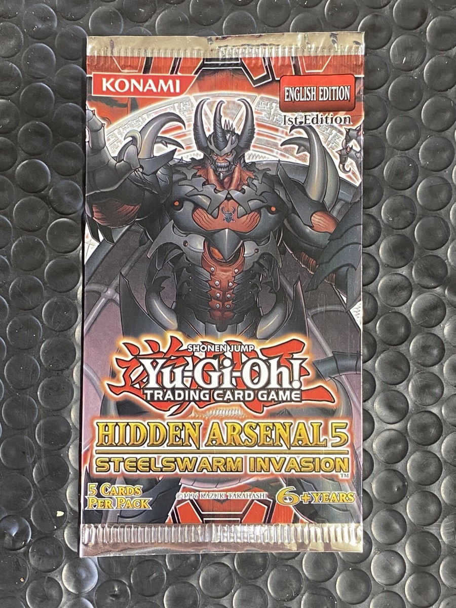 yugioh hidden arsenal 5 card list YuGiOh YuGiOh 5D's Hidden Arsenal 5: Steelswarm Invasion Super Rare First Step Towards Infestation HA05-EN057
