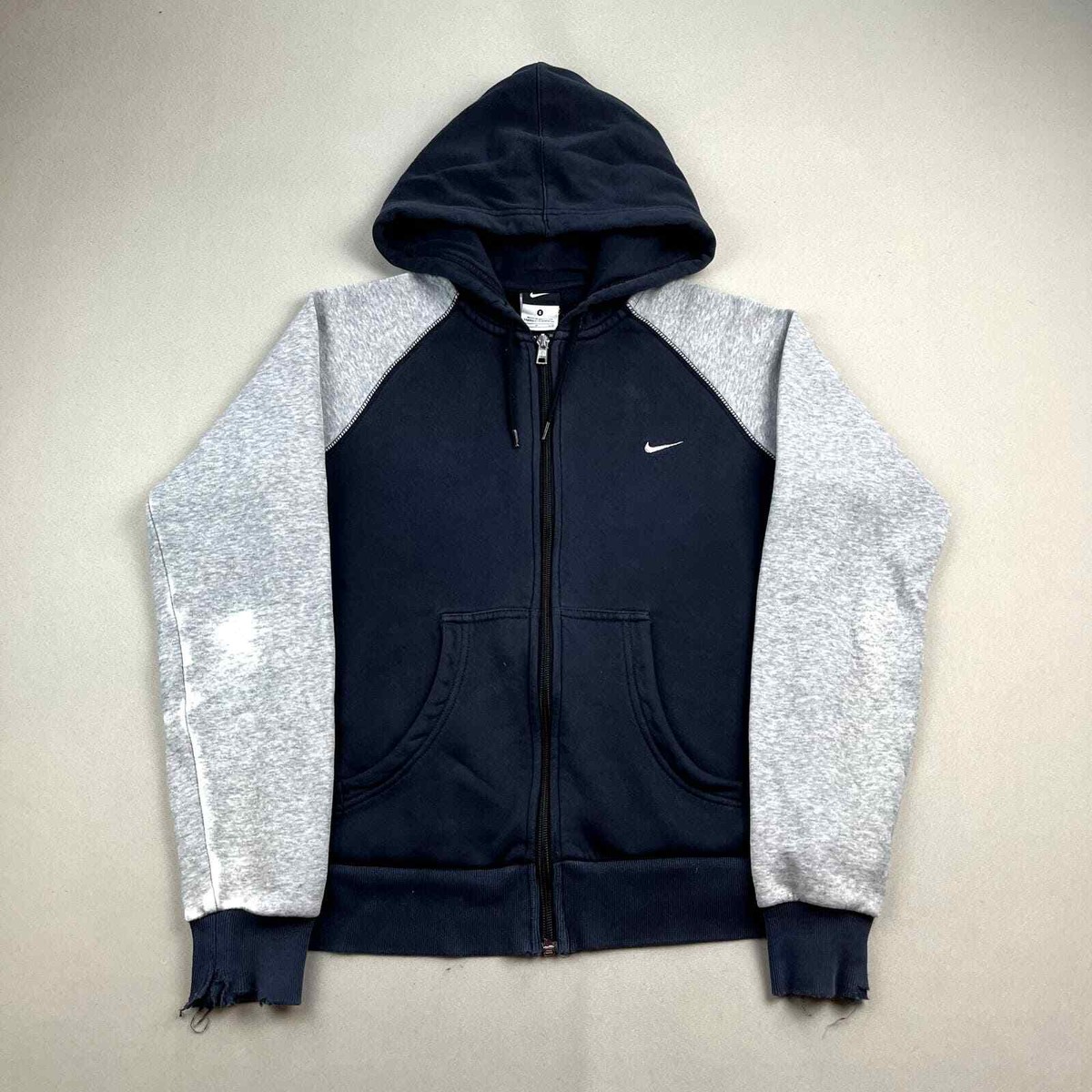 grey and black nike hoodie womens