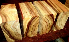 FOUR (4) BEAUTIFUL BALD CYPRESS BOWL BLANKS LATHE TURNING LUMBER WOOD 5 X 5 X 3"
