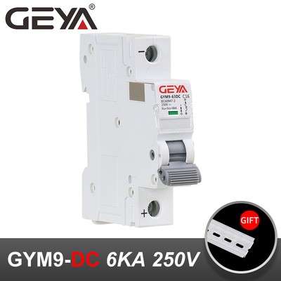 Interruttore Magnetotermico GEYA GYM9 Mini MCB 1-4 Poli, 6A-125A, Curva C, Montaggio Su Guida DIN