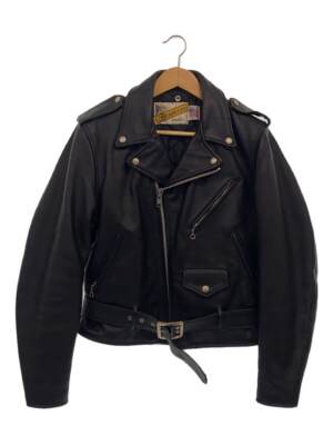 schott perfecto 38 double steerhide leather motorcycle jacket 80s 