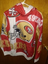 San Francisco 49ers Boys LG 14-16 Red Pullover Official NFL Hoodie New With Tags