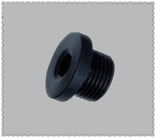 Metric Fitting M22X1.5 M22 Male Thread Allen Socket Flange Plug Black ...