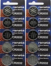 CR 2032 RENATA WATCH BATTERY (10 piece) ECR2032 CR2032 Authorized Seller 