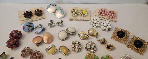 Vintage Ohrringe Clip & Schraubverschluss Set x33 Japan, Deutschland, Hongkong Alice Caviness. - Bild 2 von 12