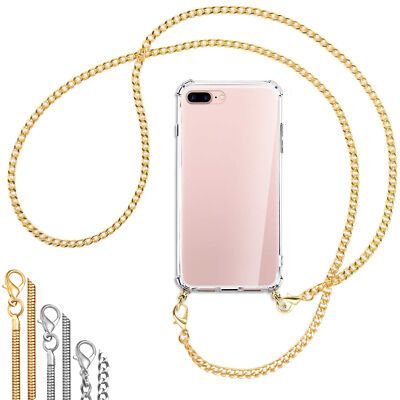 Handykette (Metallkette) für Apple iPhone 7 Plus / 8 Plus Umhängehülle Case