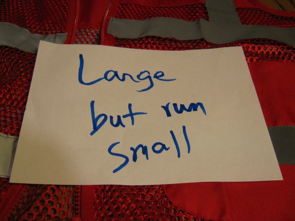 Safety Vest with Tool Pockets High Visibility Reflective Vest for Working Large - Image 3 of 4