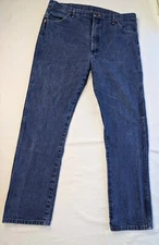 Men's Wrangler's 13MWZ Cowboy Cut Jeans 40x34 Dark Blue