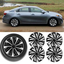For Kia Forte 4Pcs Set 15" Wheel Covers Full Rim Snap On Hub Caps Replacement