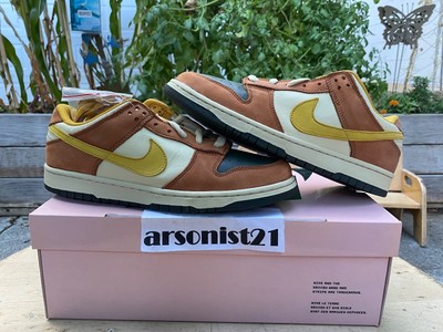 2005 Nike Dunk Low Pro SB Vapor Vapor Mineral Yellow 304292 271 size US 11  