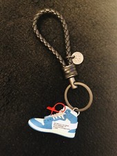 Nike Air Jordan 1 Off-white UNC 3D North Carolina Blue Sneakers Model Keychain