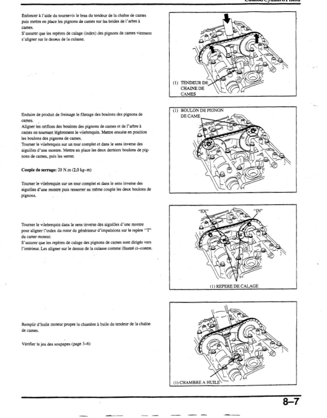 Schémas électriques Honda CB1000 1993 et couples serrage sur USB