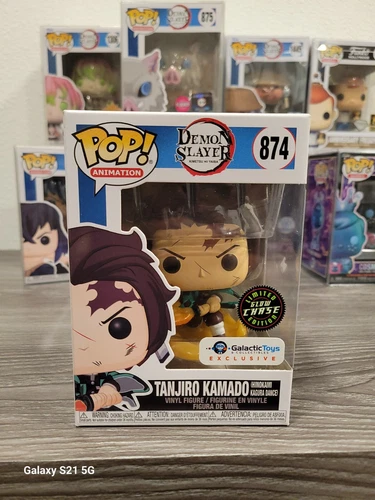 Funko Pop! Demon Slayer #874 Tanjiro Kamado Chase GITD Galactic Toys Exclusive