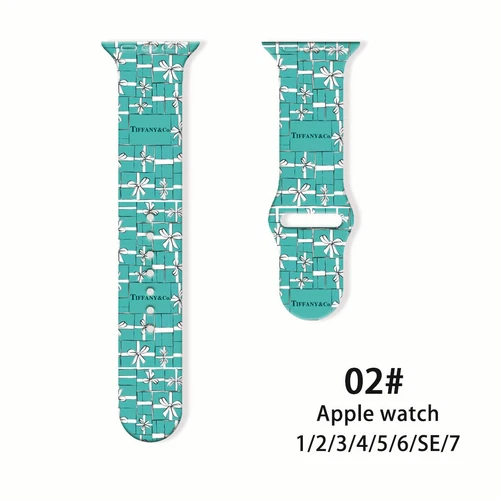 Modemarke Silikon Uhrenarmband für Apple Watch alle Serien Armbanduhr Armbänder - Bild 10 von 72