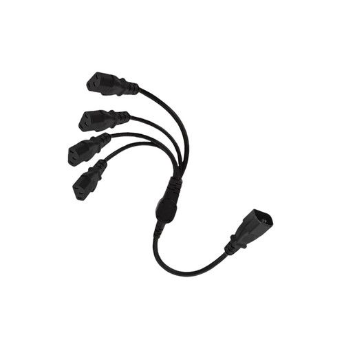 IEC320 C14 to 4 x C13 Power Splitter Extension Cable 10A 250V - 第 10/14 張圖片