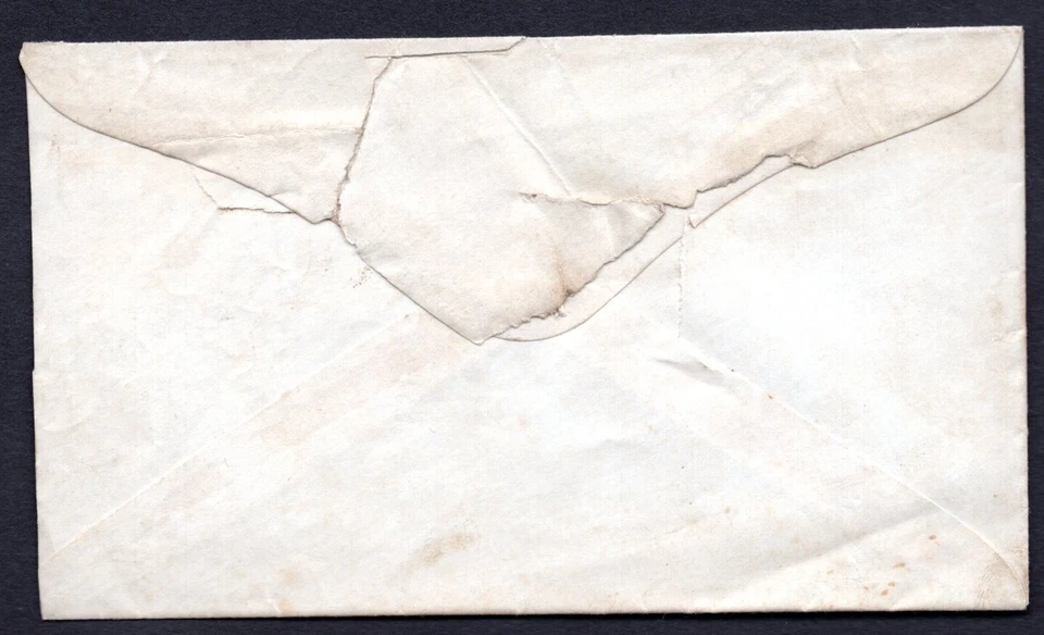 US 1861 FANCY CANCEL COVER TYING 3c. WASHINGTON CHESTER, CT. SC. #65 - Image 2 of 2