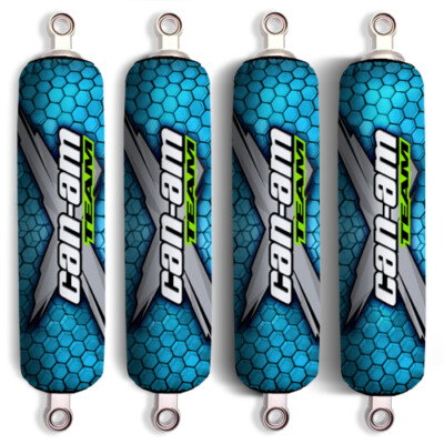 Cyan X Can Am Shock Covers BRP Commander Maverics DS 800 1000 (Set of 4) NEW