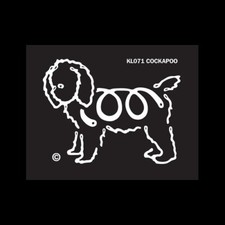 Cockapoo K Line Dog Breed Window Tattoo Decal