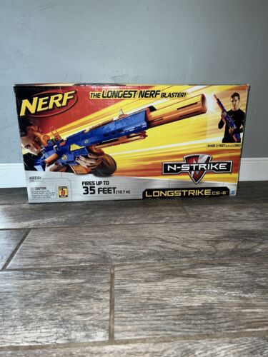  Nerf Longshot CS-6 Blue - Rare Discontinued Model