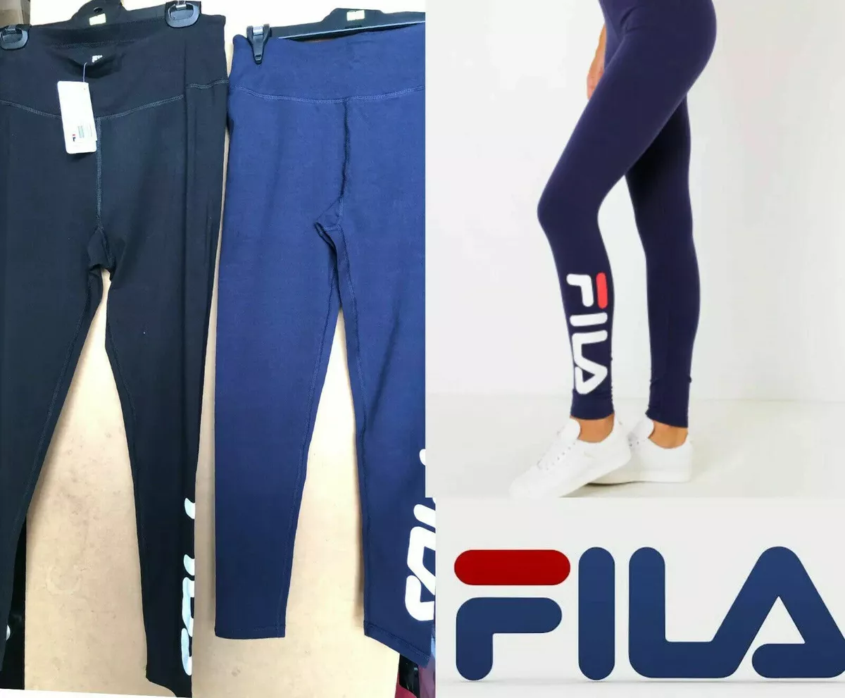 Ladies Logo Black, Grey Navy FILA Exercise Fitness Gym, length | eBay