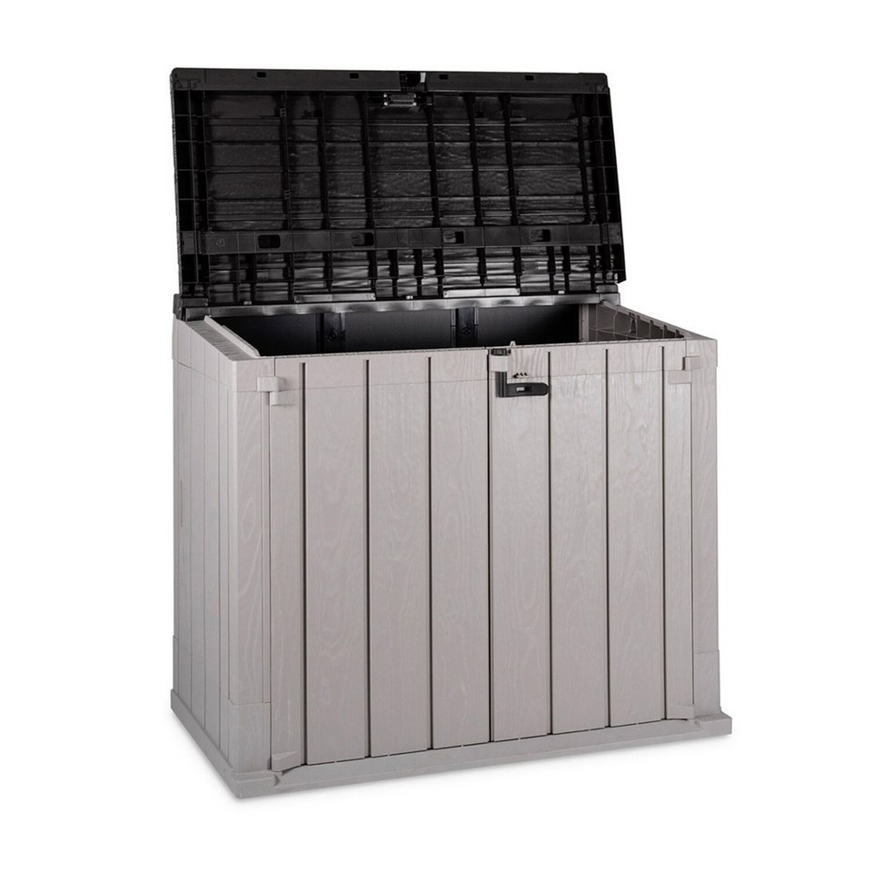 Toomax Stora Way Outdoor Storage Shed Cabinet, Taupe Grey/Anthracite ...
