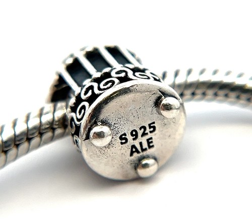 7.25” Pandora Snake Chain Bracelet w/ Bird Charm & 14k Gold Bird Cage #791114 - Picture 5 of 10
