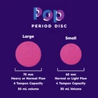 Pop Reusable Menstrual Disc | Capacity of 4 - 6 Super Tampons