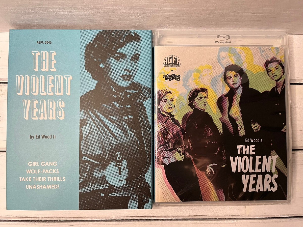 Ed Wood The Violent Years with OOP Slipcover Blu-Ray 2023 AGFA 