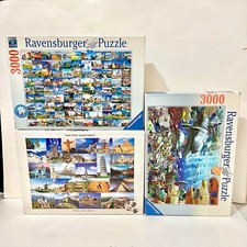  3 Jigsaw Puzzle pieces Bundle/Lot Pre-Owned Great Condition