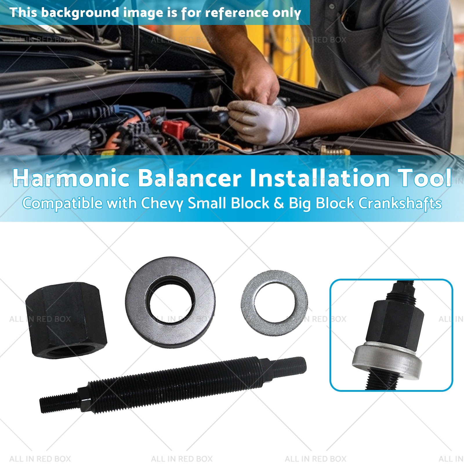 Auto Harmonic Balancer Installation Tool Suitable for Chevy SBC BBC For 66515 thumbnail 6