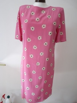 AKRIS Sommerkleid Seide Rosa Gr.40 Vintage (17815)