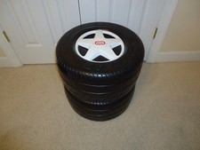 Vintage Little Tikes Goodyear Racing Tire Toy Box Chest Made In USA