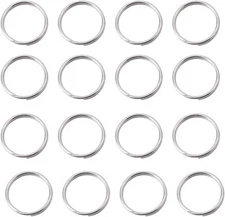 3/4 Inch Split Rings,Stainless Steel Round Key Ring Dog ID Ring, Chain... 