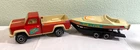 VINTAGE 1980s Tonka Sun n Fun Pickup with Trailer and Boat - NICE!