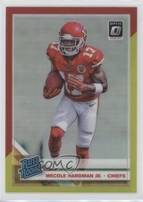 2019 Panini Donruss Optic Rated Rookie Red & Yellow Prizm Mecole Hardman Jr nd3