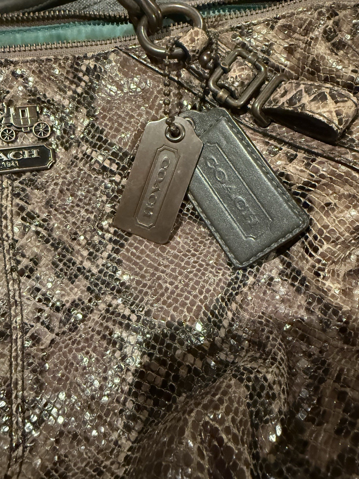 Coach Madison Sophia LimitedEdition Python Emboss… - image 5