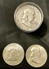 New Listing1958 Franklin Silver Half Dollars Roll (20)