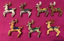 K. - HANTEL PEWTER MINIATURE REINDEERS - you choose