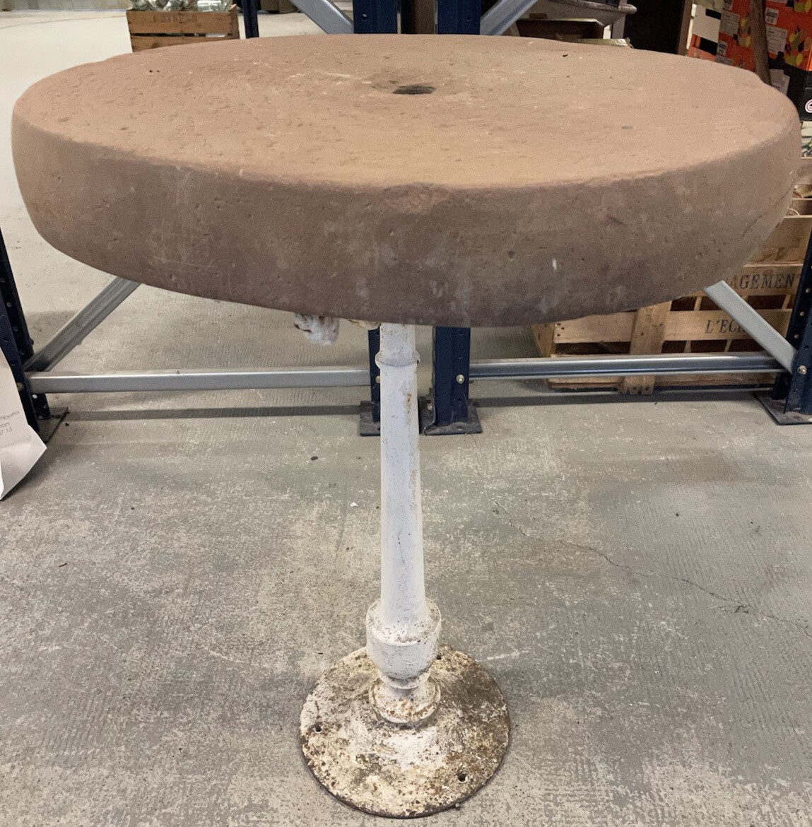 Table de jardin en pierre ancienne resistant aux intemperies style XIXeme