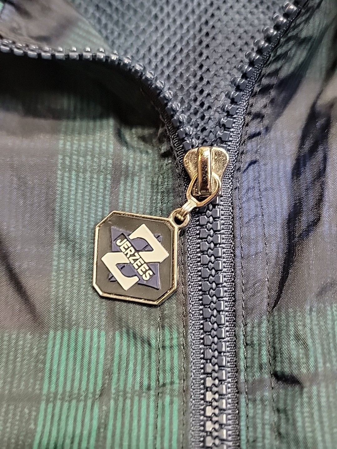 Vintage Jerzees Black Watch Pattern Windbreaker L… - image 7