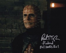 PAUL T TAYLOR signed autograph 20x25cm HELLRAISER in person autograph PINHEAD