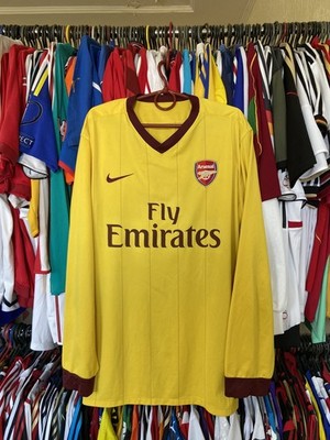 ARSENAL LONDON 2010 2013 AWAY SHIRT JERSEY LONG SLEEVE NIKE 386825
