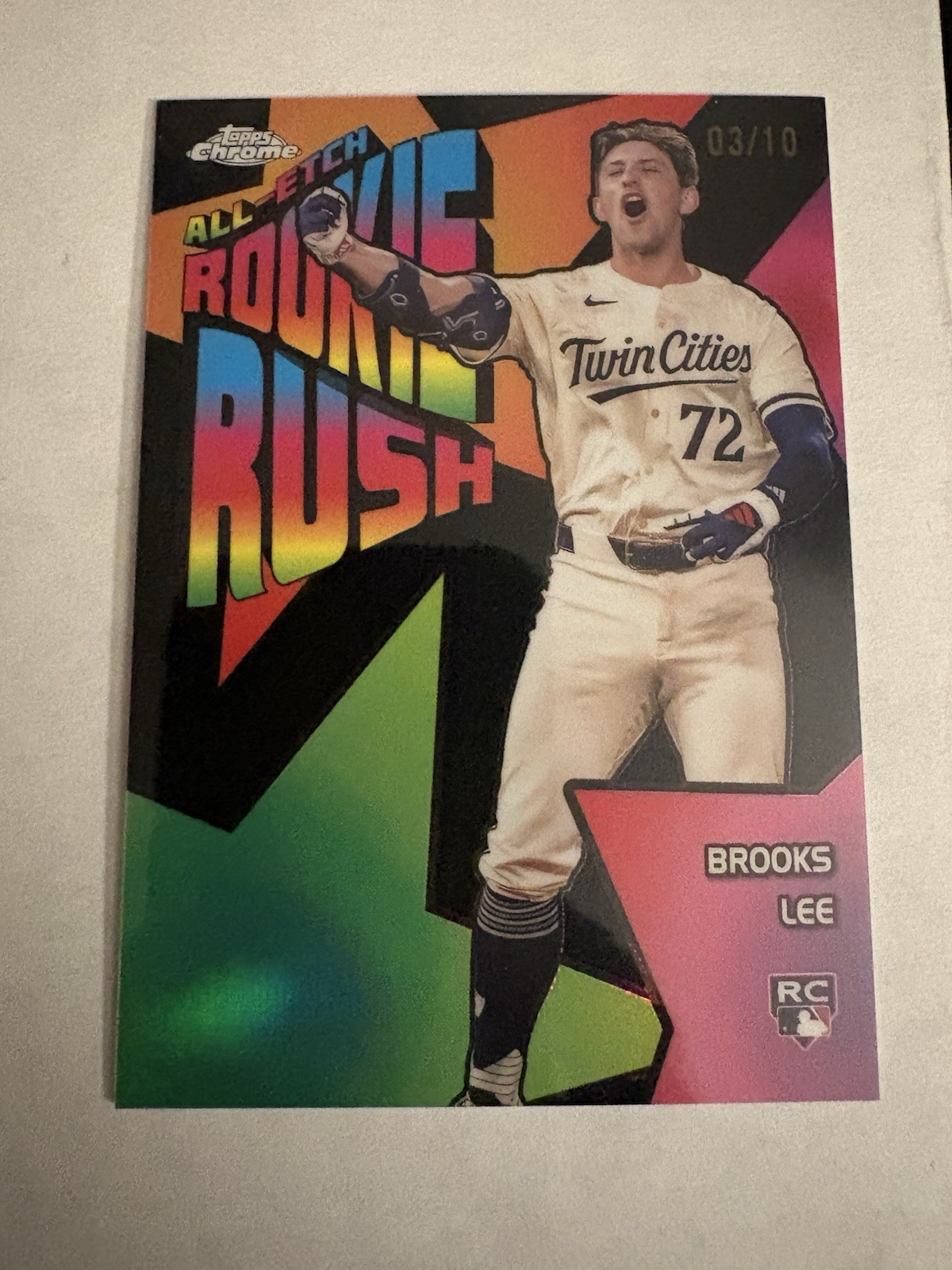 2025 Topps Chrome Baseball All Etch Rookie Rush Brooks Lee Black 03/10!