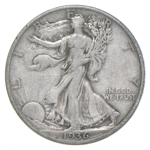 1936-D XF Walking Liberty Half Dollar 90% Silver *7001