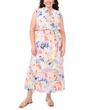Vince Camuto Plus Size Split Neck Sleeveless Maxi Dress Size 2X