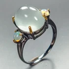 Vintage ring Natural Aquamarine Ring 925 Sterling Silver Size 8.5 /R467654