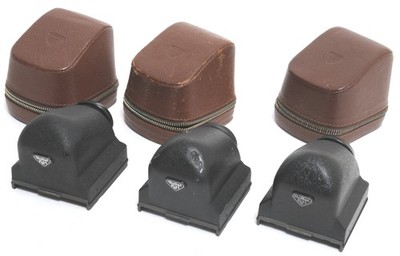 Lot of 3 x Rollei Prism Finder for Rolleiflex TLR cameras NOTTESTED