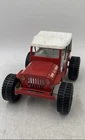 Tonka Red White Pressed Metal Four Wheels Decorative Dune Buggy Jeep