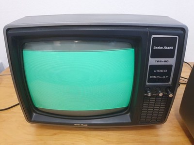 Monitor für Tandy TRS-80 Radio Shack Screen Bildschirm Vintage Retro Deko Defekt